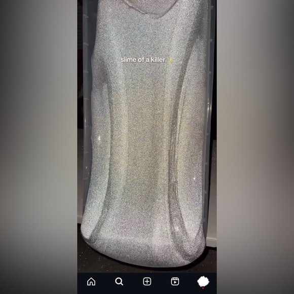 Pilot Slime “ This Is The Slime of a Killer Bella “ Glass Sand Glowing Slime - Picture 6 of 14